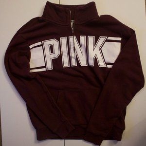 Maroon Pink Quarter Zip